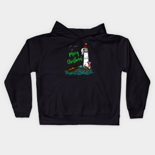 Bowling Christmas Lighthouse Kids Hoodie